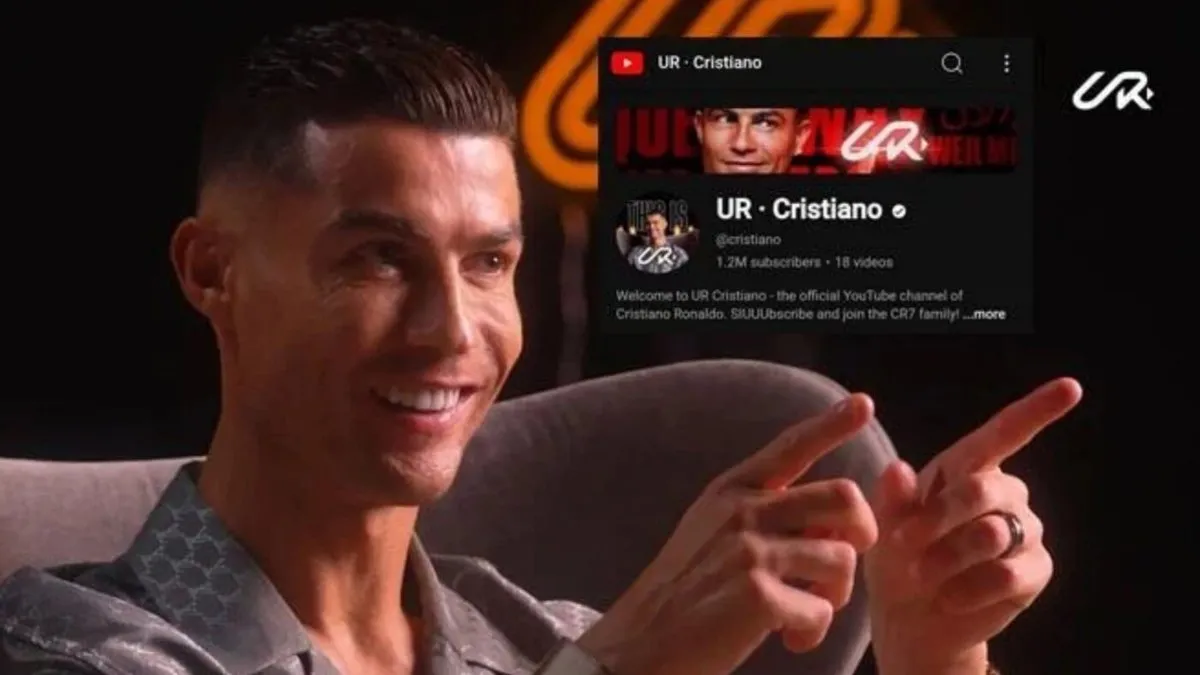 Ronaldo, YouTube kısa süre içerisinde 1 milyon aboneye ulaştı!