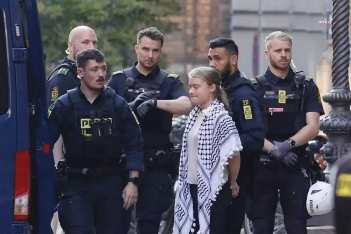 Kopenhag’da İsrail’in Gazze Saldırılarını Protesto Eden Greta Thunberg Gözaltına Alındı